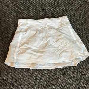 Lululemon tennis skirt white size 2/xs